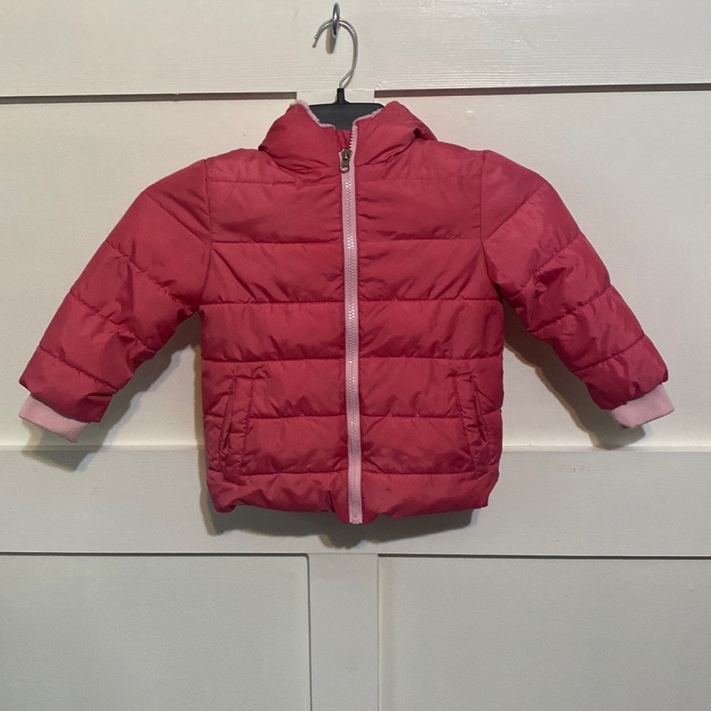Swiss Tech pink puffer jacket